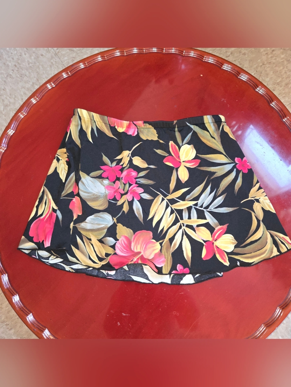 Jamaica Bay Vintage Vtg Floral Tropical Swim Skort Skirt Shorts Size Small 14